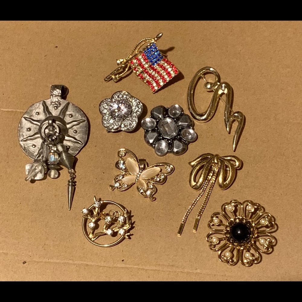 170 piece brooch lot